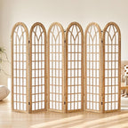 ALeesing Folding Room Divider Privacy Screen Freestanding 6-Panel Shoji Style by ALeesing