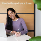 Stand Up Desk Store Beechwood Aesthetic Modular Walls | 70" W x 70" H Modular - Image 5