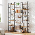 NUMENN 6-Tier Bookshelf Triple Column Bookcase by NUMENN