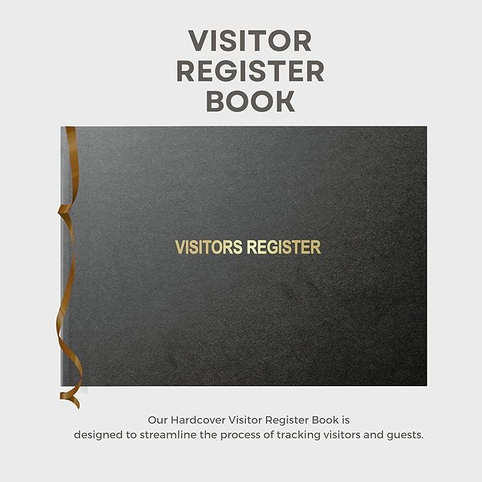 Officewerks Visitors Register & Guest Book, 120 Pages, 8 7/8" X 7", Durable - Image 2