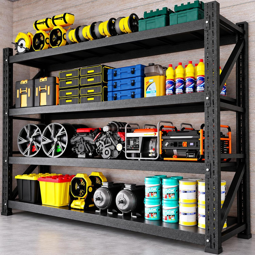 bynsoe heavy duty shelving unit 71''w, garage shelving, main product view