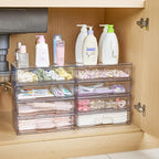Vtopmart 12.1''W Clear Stackable Storage Drawers, 3 Pack Acrylic Plastic - Image 6