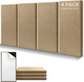 4Pack Fiberglass Acoustic Panels, Self Adhesive Sound Proof Foam Panels