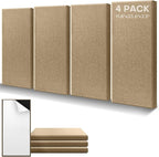 4Pack Fiberglass Acoustic Panels, Self Adhesive Sound Proof Foam Panels by Knightsacoustic