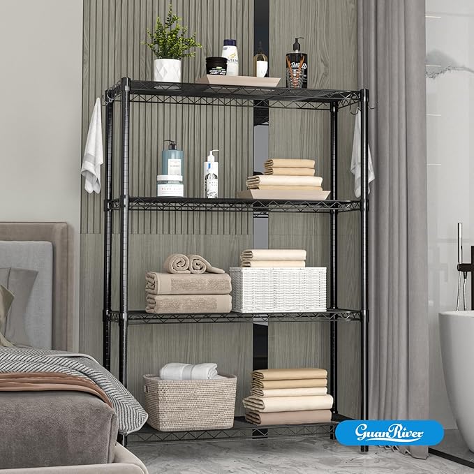 Guan River 4-Shelf Adjustable Metal Shelf Wire Shelving Unit Storage Rack - Image 8
