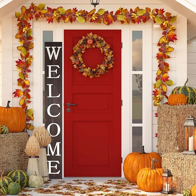 Tall Outdoor Welcome Sign for Front Door, 6ft Brown Welcome Sign, Rustic Tall - Image 7