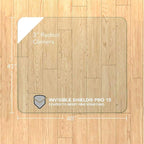 Vitrazza Glass Chair Mat 42” x 48” Superior ¼ Thick, Chiaro Standard Clear - Image 3