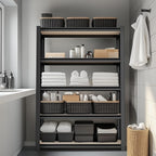 WORKPRO House 3000lbs 5-Tier Shelving Unit, Boltless Book Shelf, Shelf Organizer - Image 2