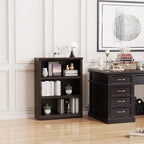 Bevfint 43 in Tall Bookcase, 3-Tier Bookshelf Open Storage, 33 inch Wide Floor - Image 7