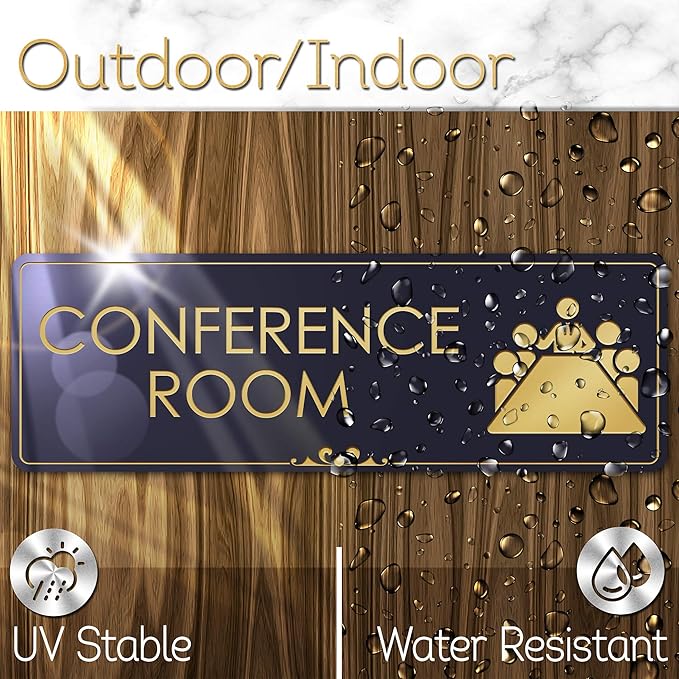 Conference Room Sign Office Meeting Sign, Fade Resistance, Indoor/Outdoor Use - Image 4