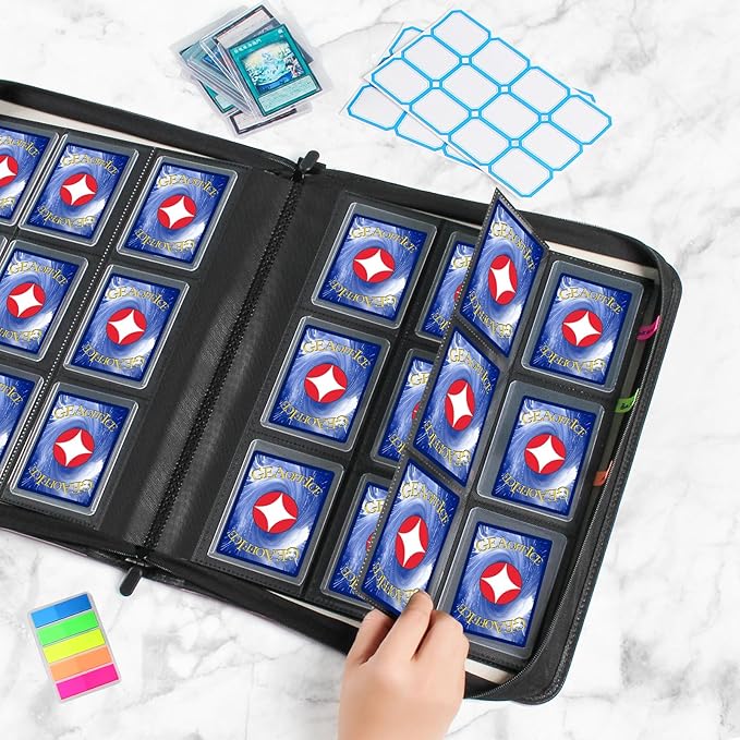 GEAoffice Side Loading 9 Pockets Top Loader Binder Holds 324 Cards, Waterproof - Image 7