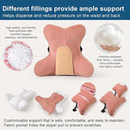 Ailuteie Lumbar Support Pillow for Lower Back Pain Relief – Multi-Functional - Image 3