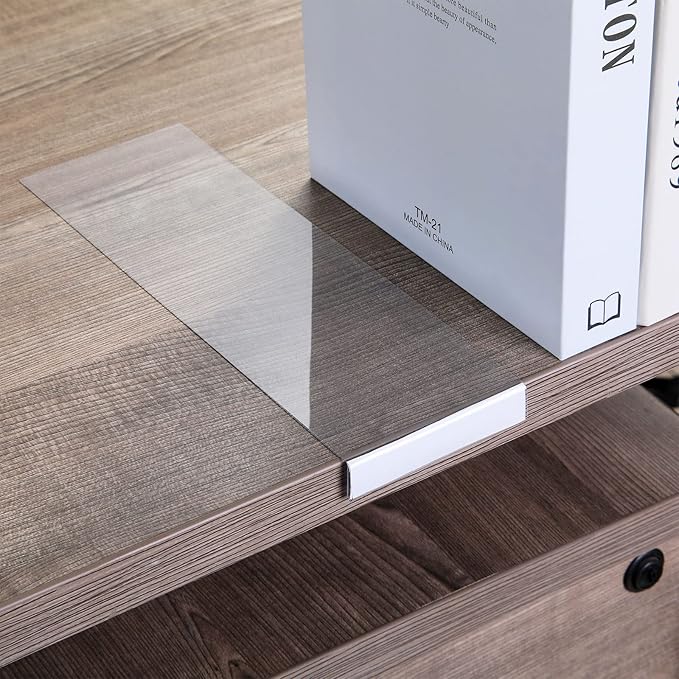 Containlol 15 Pieces Moveable Shelf Label Holders Clear Shelves Tags Moveable by Containlol