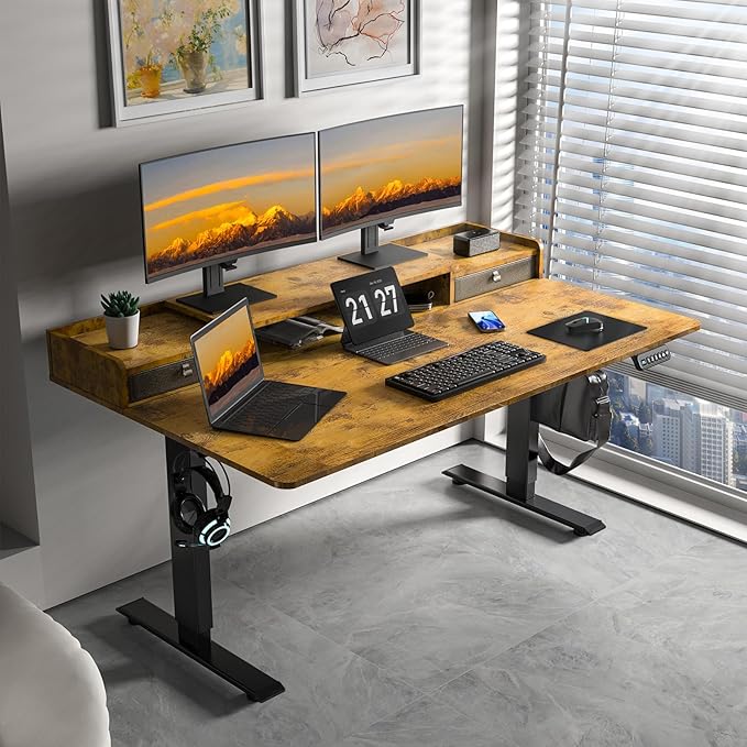ExaDesk 63 x 30 Inch Electric Standing Desk - Image 2