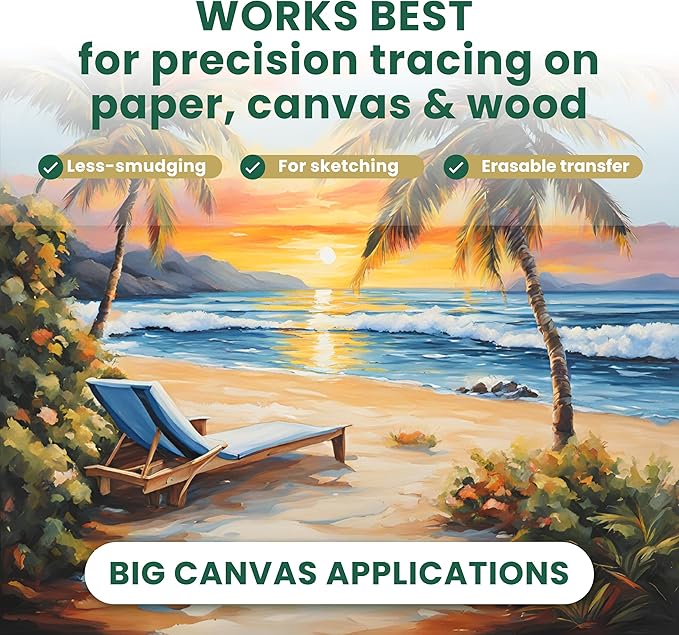 MyArtscape Graphite Transfer Paper Roll 17" x 30ft – Black Carbon Wax Paper - Image 7