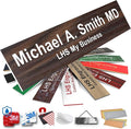 Engraved Custom Door Plate Teak Plastic Office Door Sign by LHS+My+Business