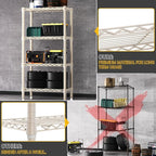 M MZG 1000 lbs 4-Shelf Standing Storage Shelves Heavy Duty Metal Shelving Unit - Image 6
