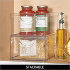 iDesign Plastic Stackable Kitchen Cabinet Storage Bin - Image 5