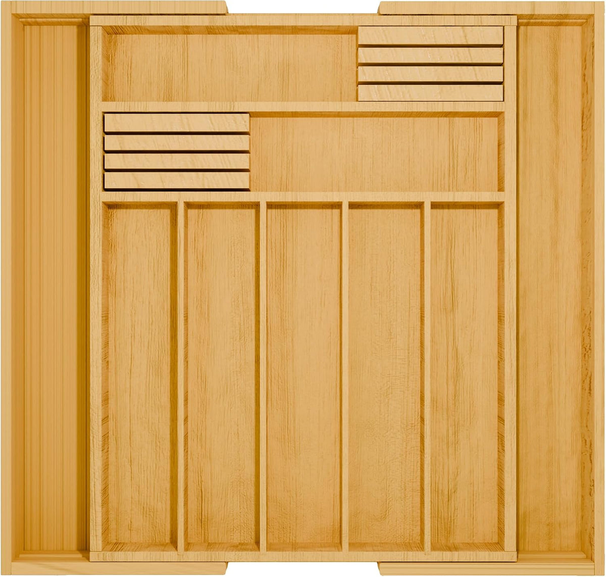 Bamboo Kitchen Drawer Organizer - Bamboo Expandable Drawer Organizer Utensil ...