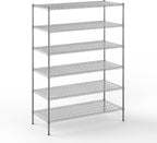 Regal Altair 24" Deep x 54" Wide x 74" Height Wire Shelving Kit | 6-Tier | NSF