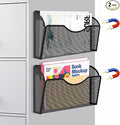LQPAFZ Magnetic File Holder 2 Pockets File Folder Organizer, Office Hanging by LQPAFZ