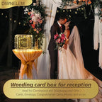 DIWNELEM Acrylic Wedding Card Box - Image 6