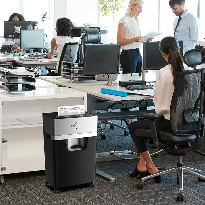 BONSEN 16-Sheet Heavy Duty Paper Shredder - Image 7