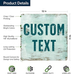Custom Sign, Custom Street Sign, 11 Font Colors, 13 Font Styles, 4 Hole Options - Image 6