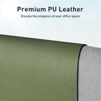 Aothia Leather Desk Pad Protector, Mouse Pad, Office Desk Mat, Non-Slip PU - Image 2