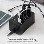 Sabrent 60 Watt 10-Port Family-Sized Desktop USB Rapid Charger. Smart USB Ports - Image 5