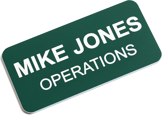 Custom Engraved Name Tag Badges – Personalized Identification by ProvidenceEngraving