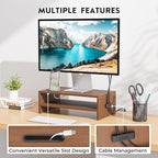 BONTEC Wooden Monitor Stand Riser, 2-Tier Desk Shelf - Image 4