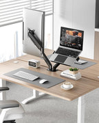 monTEK Dual Monitor Stand for Desk, 17-32 Inch Mechanical Spring Dual Arm - Image 8