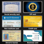 40 Pack Social Security Card Protector Sleeves Medicare Credit Card Holder - Image 6