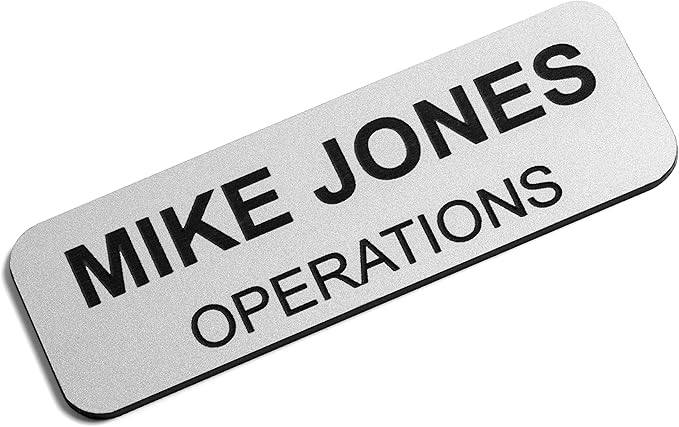 Custom Engraved Name Tag Badges – Personalized Identification by ProvidenceEngraving