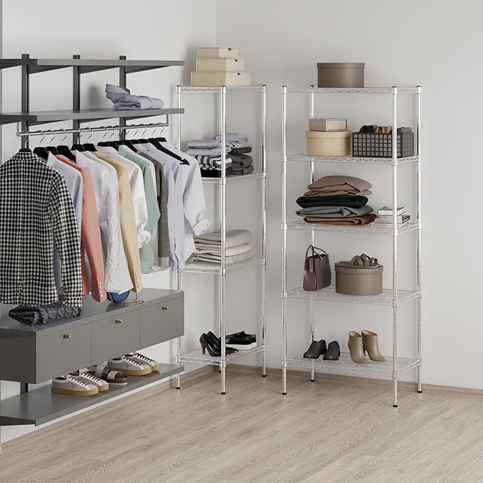 Regal Altair 18" Deep x 30" Wide x 74" Height Wire Shelving Kit | 5-Tier | NSF - Image 7