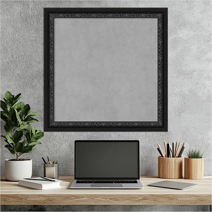 Amanti Art Black Framed Magnetic Board 24x24 Medium Vision Board - Image 7