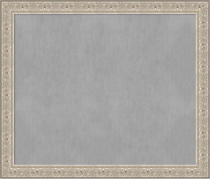Amanti Art Silver Framed Magnetic Board 47x55 Oversize Vision Board by AmantiArt