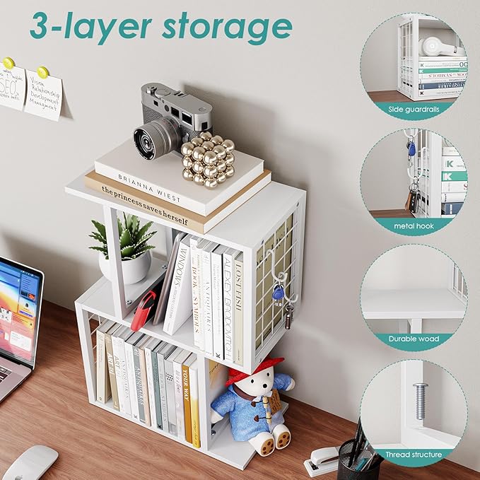 Vfelf Desktop Bookshelf Organizer - Image 5