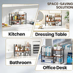 Yelinkws Desktop Shelf Organizer, Small Bookshelf - Image 5