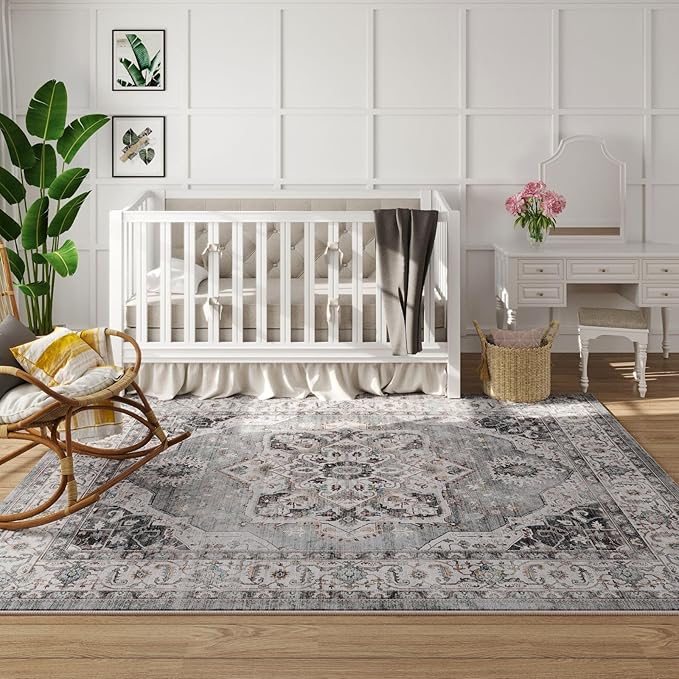 Rugcomf Vintage Medallion 4'x6' Rug - Image 3