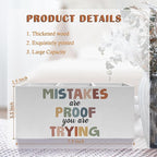 Exqcom Boho Mental Health Pen Pencil Holder, Therapy Office Decor, Mistakes Are - Image 6