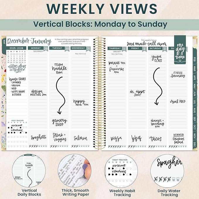 bloom daily planners 2026 Hardcover Calendar Year Goal & Vision Planner - Image 3