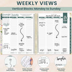 bloom daily planners 2026 Hardcover Calendar Year Goal & Vision Planner - Image 3