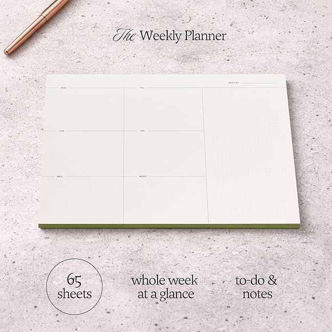 Weekly To-Do List Notepad – Desk Pad - Image 2