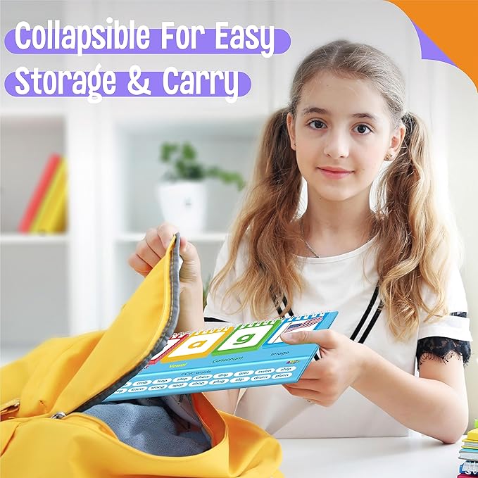 CVCC & CCVC Flip Charts, 40 Words Builder Phonic Games Freestanding Flip Chart - Image 6