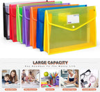 Plastic File Folders, Waterproof Transparent Expandable File Organiser - Image 4