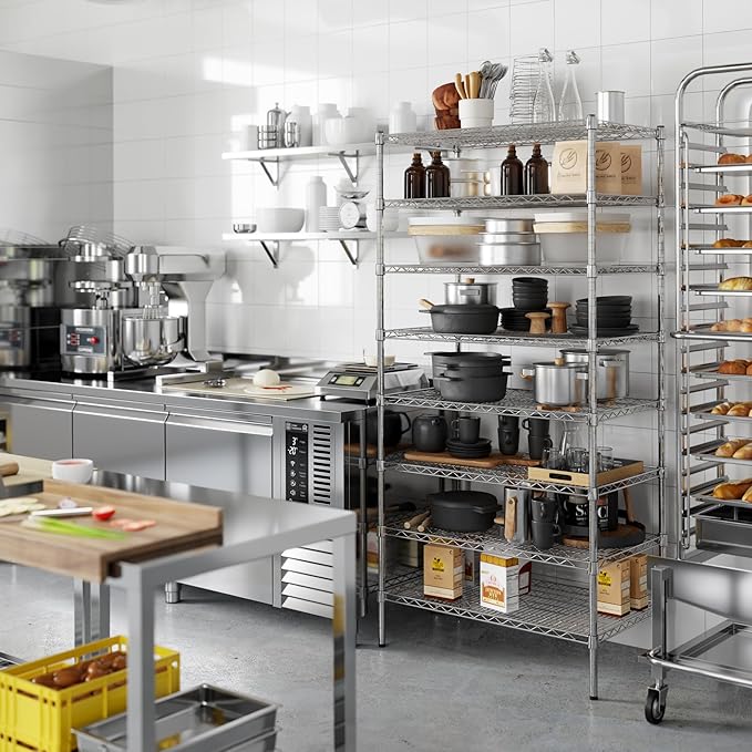 Regal Altair 21" Deep x 36" Wide x 74" Height Wire Shelving Kit | 8-Tier | NSF - Image 4