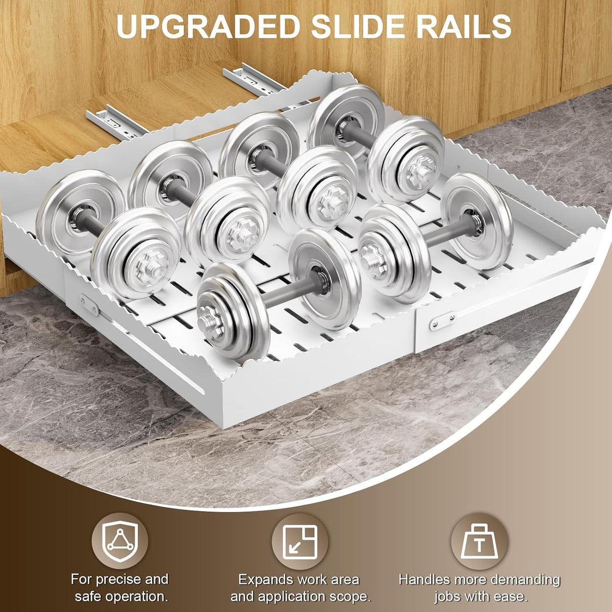 Pull Out Drawers for Cabinets, Expandable Pull Out Cabinet Organizer 11-18&qu...