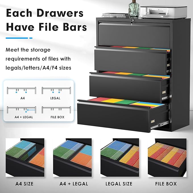 Pataku 4 Drawer File Cabinet - Image 4